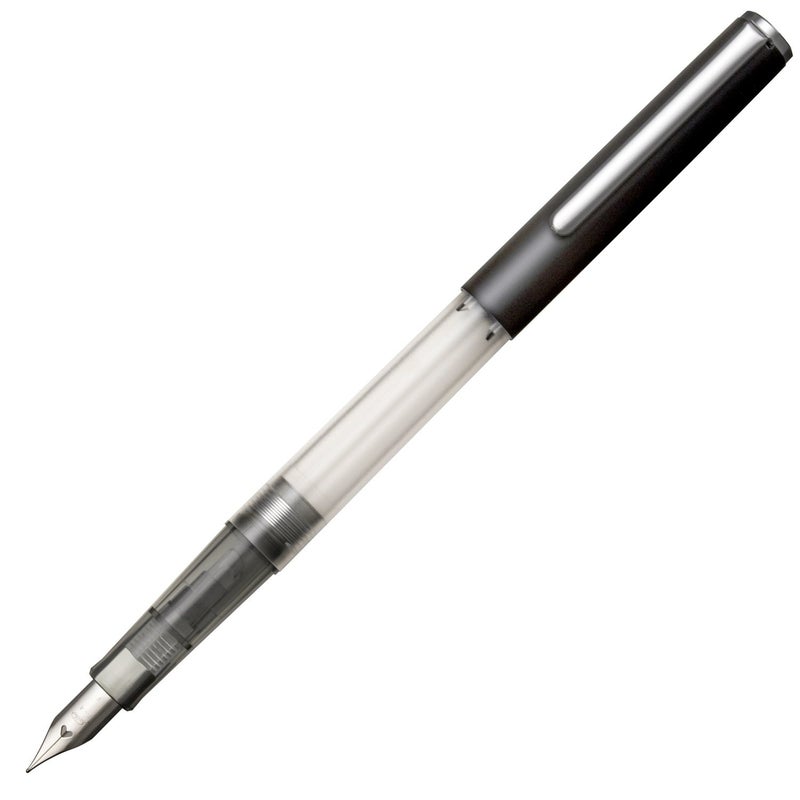 Sailor HighAce Neo Clear Beginners Fountain Pen, Steel Nib, Fine, Black Body (11-0119-220) - Image 1